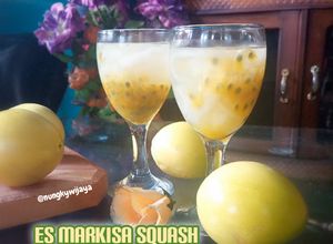 Foto resep Es markisa squash