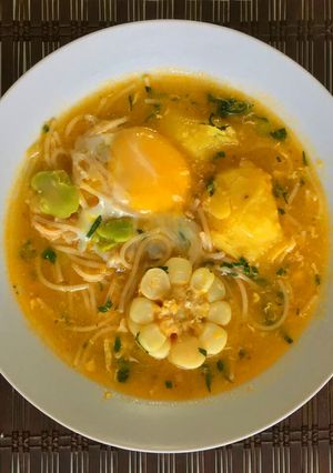 Una foto de Chupe de Camaroncitos Chinos sin Leche