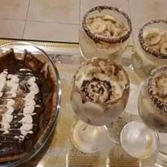 A picture of Choco banana custard.
