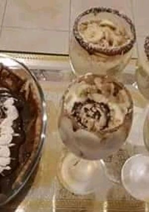 A picture of Choco banana custard.