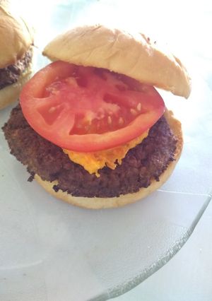 Una foto de Hamburguesa vegana
