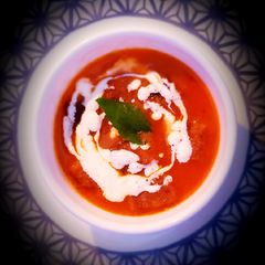 A picture of Bean tomato soup🥣😋.