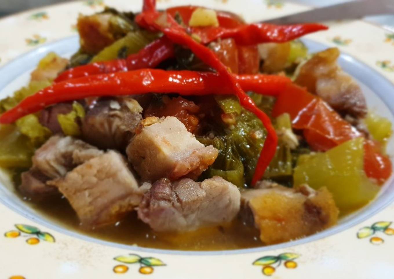 Sayur asin masak siobak