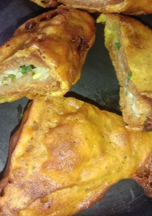A picture of Garlic Bread Pakoda.
