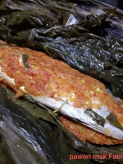 Foto resep Pepes ikan kembung daun singkong