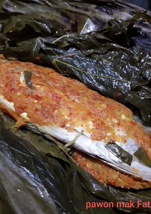 Foto resep Pepes ikan kembung daun singkong
