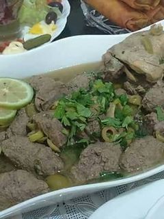 صورة لوصفة طاجين الزيتون بكرات الكفتة🍜