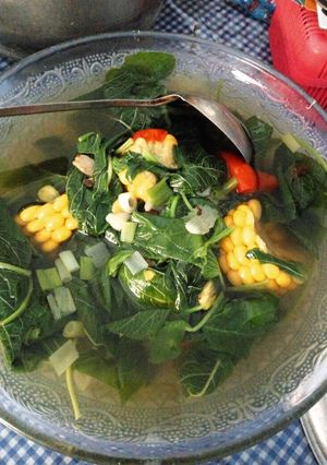 Foto resep Sayur bayam jagung manis ala bunda Qla