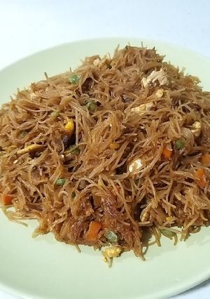 Foto resep Bihun goreng sarapan (vegetarian)