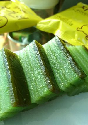 Foto resep Lapis sagu pandan (pepe sagu) #pr_lapistradisional