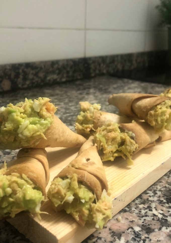 Una foto de Conos rellenos