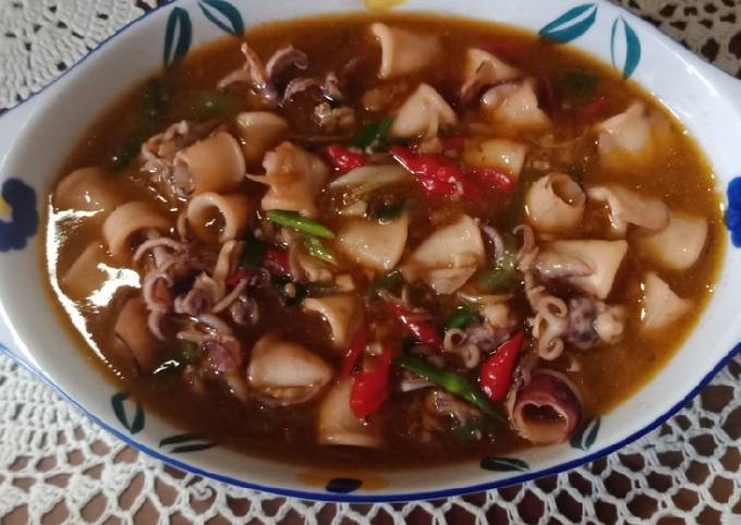 Resep Cumi Goreng Mentega simple, Enak Banget