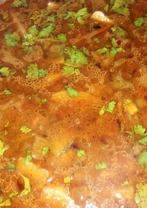 A picture of Shalgam aalu ki sabzi.