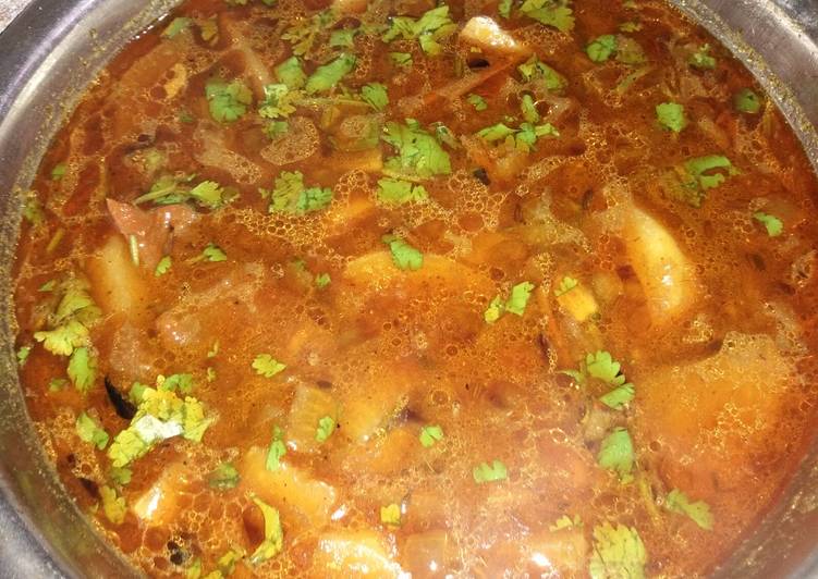 Recipe of Super Quick Homemade Shalgam aalu ki sabzi