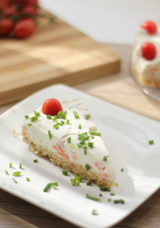 Una foto de Tarta de Salmón