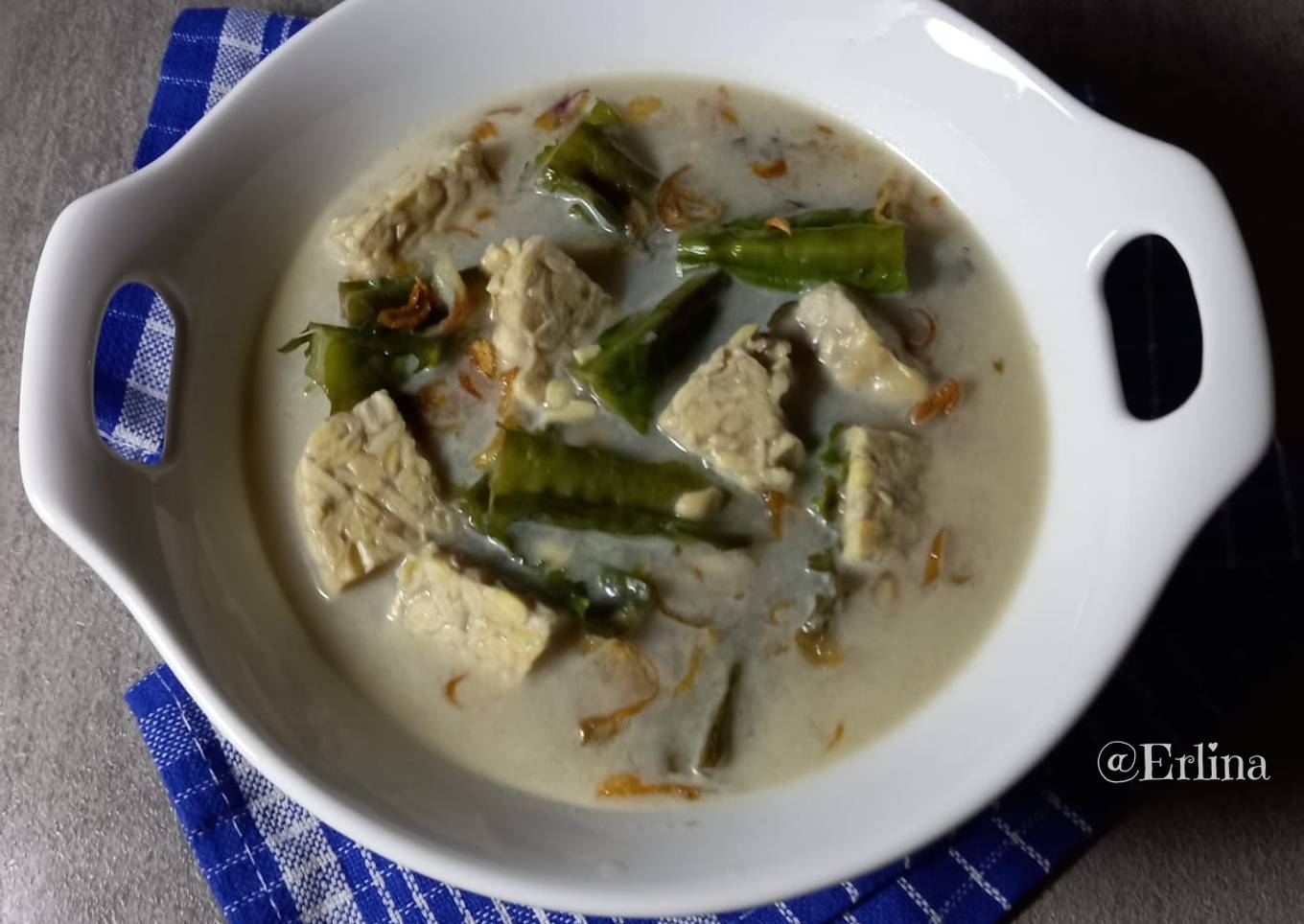 Lodeh Putih Kecipir dan Tempe semangit