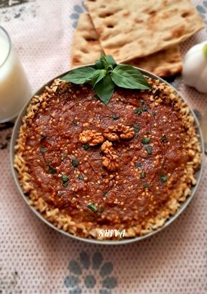 عکسی از دستور قلیه بادمجان گیلانی