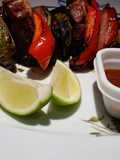 Brochetas de res