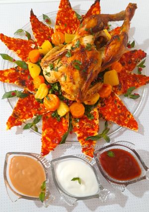 صورة لوصفة دجاج مشوي بالزبدة والثوم والاعشاب 😍🍗
