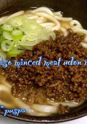 Foto resep Niiyama Udon Miso Minced Meat