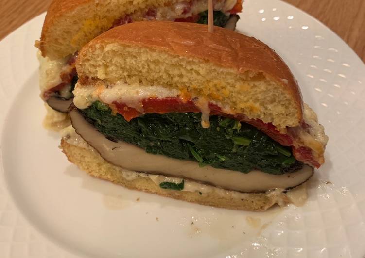 Italian Mushroom Burger Italian Mushroom Burger