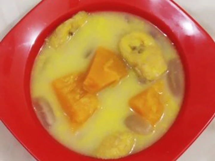 Langkah Gampang Membuat Resep  Kolak Waluh Kuning, Kolang Kaling dan Pisang Non Kolesterol yang Bikin Ngiler, Sempurna