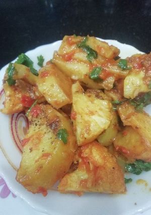 A picture of Cauli-potato Bhaji.
