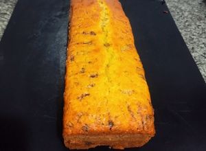 Una foto de Budín de Naranja con Trozos de Chocolate