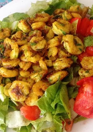 عکسی از دستور سالاد میگو