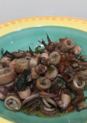 Foto resep [199] Tumis Cumi Asin Simpel