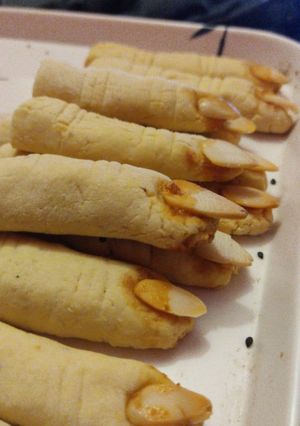 Una foto de Galletas veganas dedos de bruja