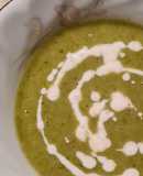 Parsnip and Kale Soup with Yogurt Sauce