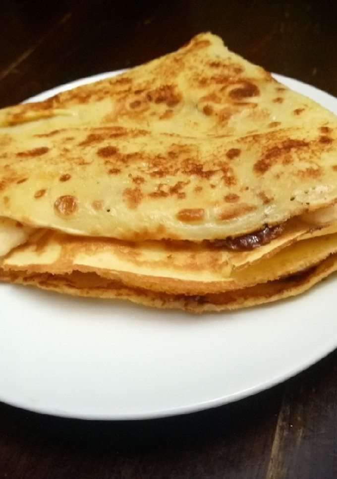 Una foto de Crepes de Nutella y Banana