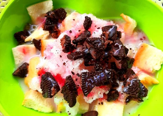 70. Es Roti Kacang Hijau Oreo