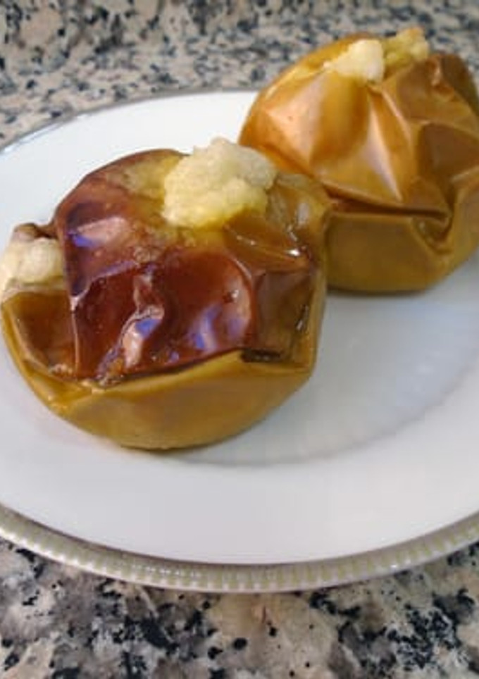 Una foto de Manzanas asadas con naranja y limón