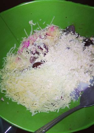 Foto resep Salad buah mix oatmeal