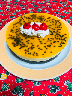 Una foto de Cheesecake de Maracuyá