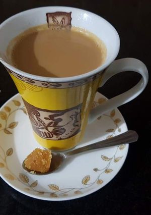 A picture of Jaggery Tea /Gur/Gud Ki Chai.
