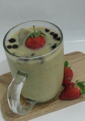 Foto resep Avocado Ice Blend with Choco chip