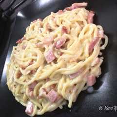 Una foto de Spaghetti a la Carbonara Olla GM F