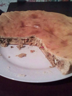 Una foto de Tarta de atún y champiñones