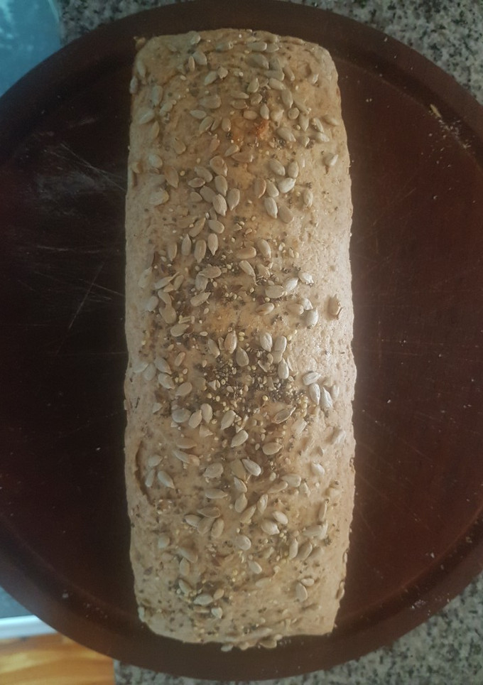 Una foto de Pan casero de harina integral