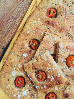Una foto de Focaccia de masa madre