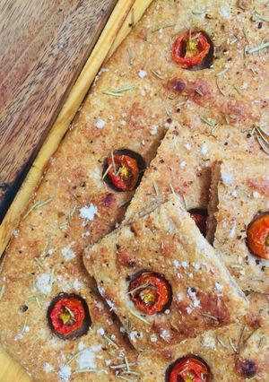 Una foto de Focaccia de masa madre