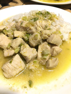 A picture of Chicken in orange sauce.