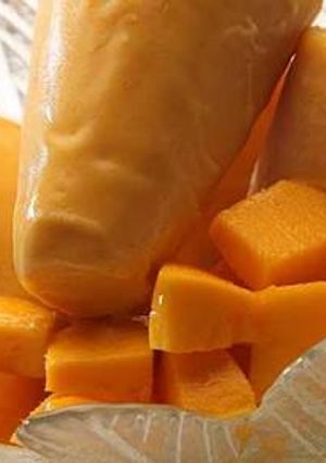 A picture of Mango kulfi.