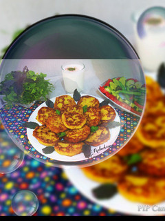 عکسی از دستور کتلت بلغور گندم و سیب زمینی