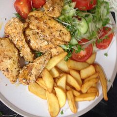 A picture of Blackened Cajun Chicken fried in Butter 😀.