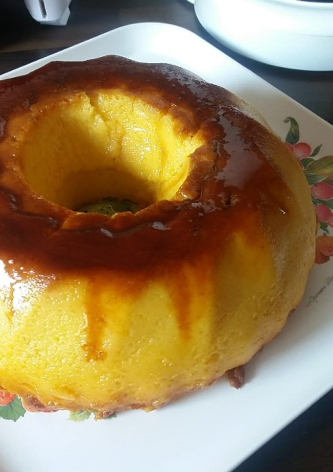 Una foto de Punding de melocotón en almíbar 😋