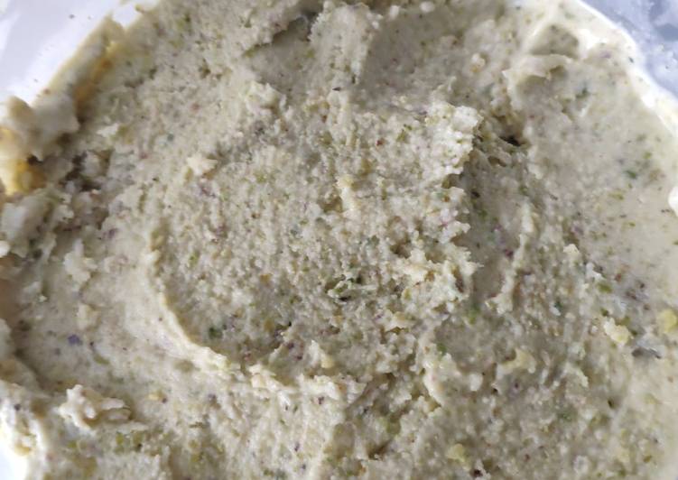 Helado de pistacho en mambo